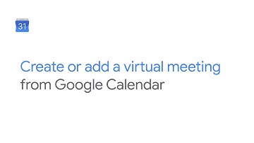 Create or add video meeting from Google Calendar