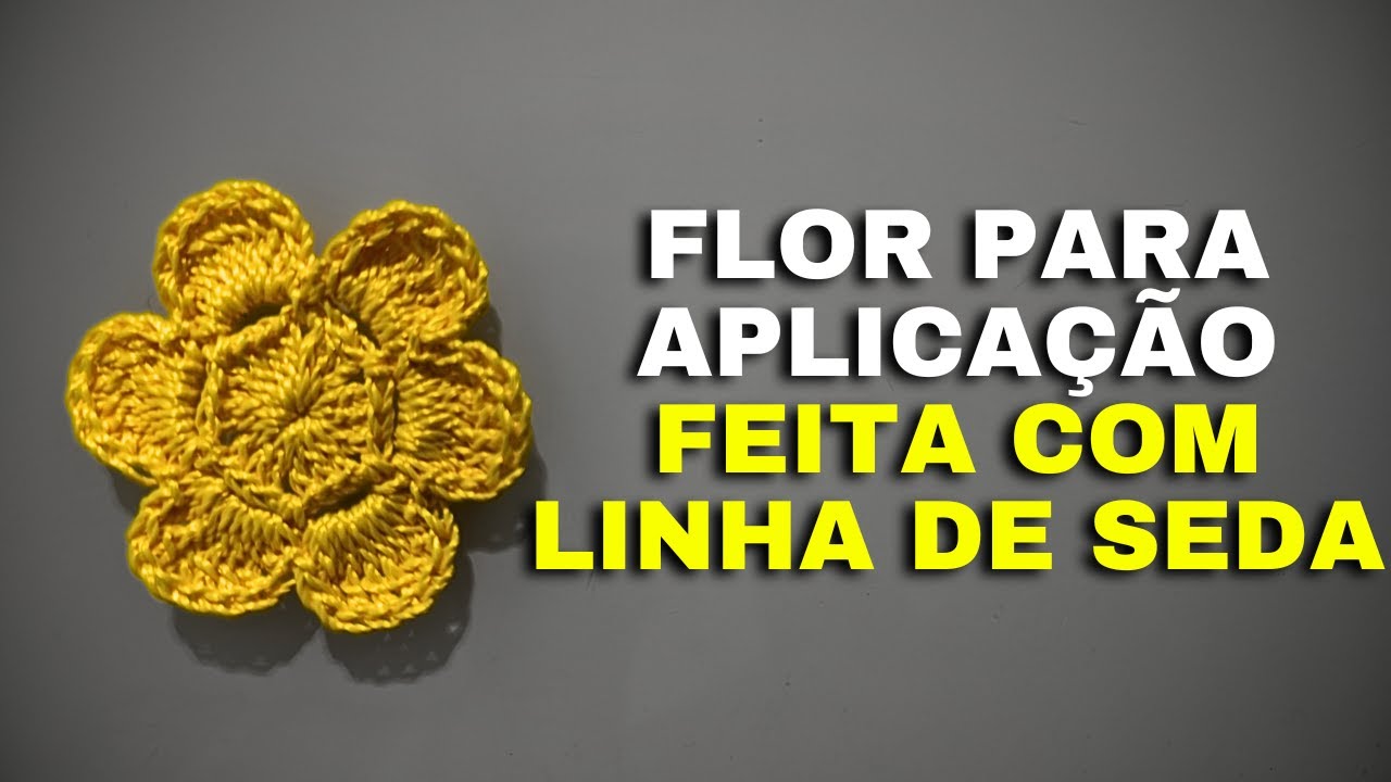 Step-by-step: Flower for Appliqué Made with Silk Thread - YouTube
