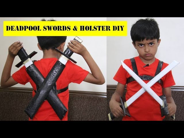 Utallige Trafik Hysterisk How to make Deadpool Swords with Newspapers | Easy Deadpool Katana and  Holster DIY | Paper Swords - YouTube