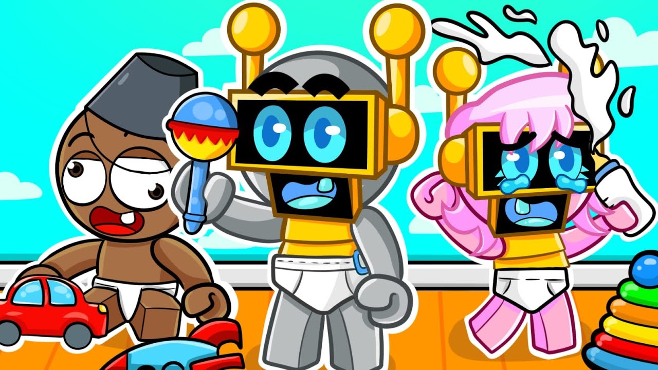 NOS CONVERTIMOS en FAMILIA DE BEBES en ROBLOX! (Sprunki)