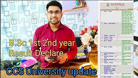 CCS University big update BSc 1st BSc 2nd year result Today 22-09-2022 #ccsuupdate