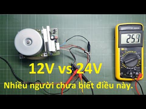 Video: Sự khác biệt giữa 12v và 24v là gì?