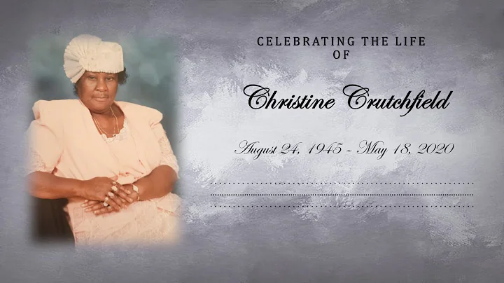 Christine Crutchfield Funeral Service