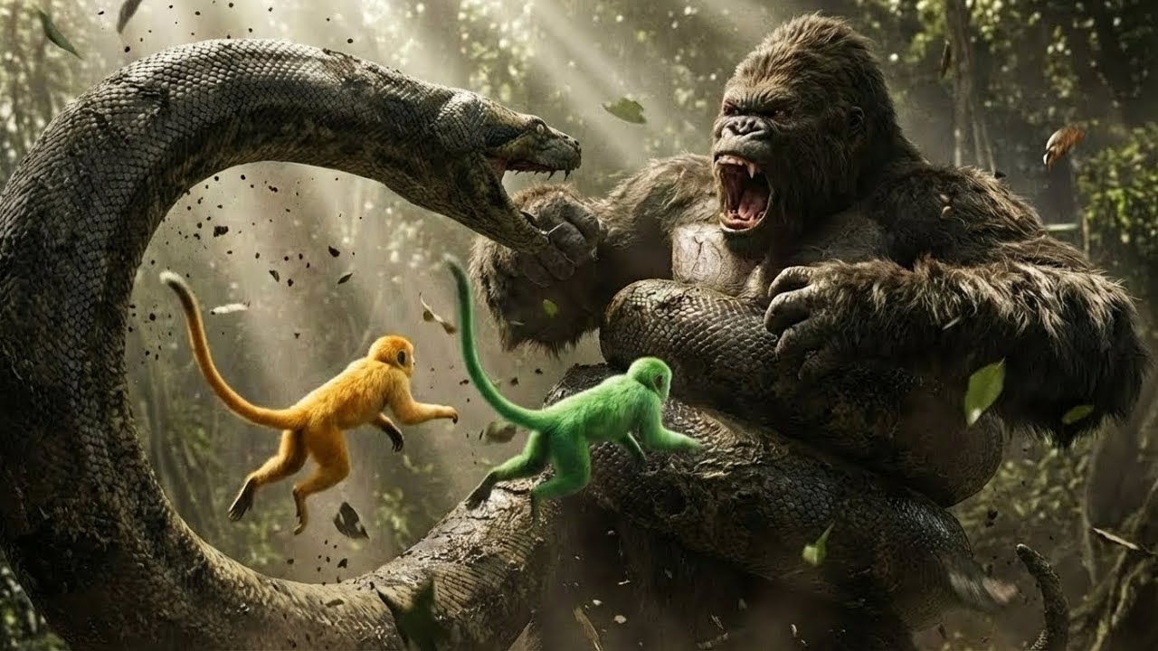 KONG vs. TITANOBOA | Why The Orange Monkeys Fear The Corridor