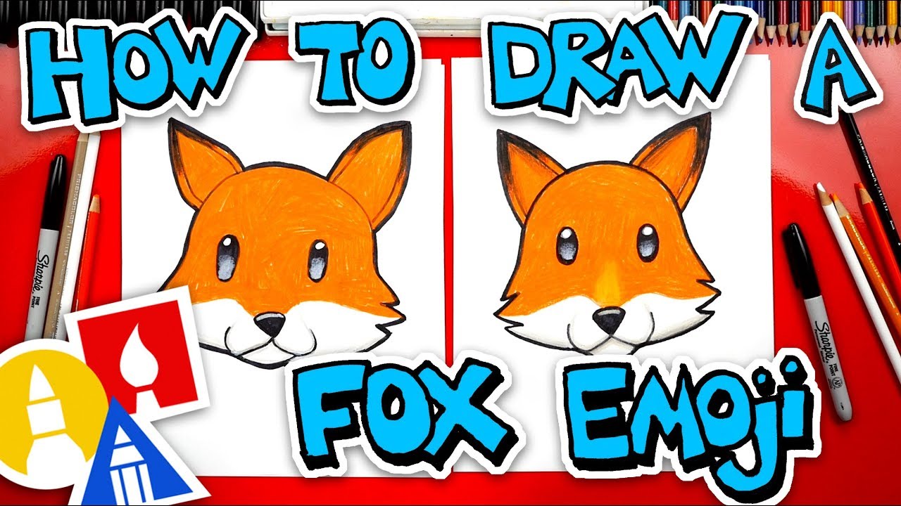 How To Draw Fox Emoji Face Youtube