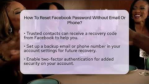How To Reset Facebook Password Without Email Or Phone? - Everyday-Networking
