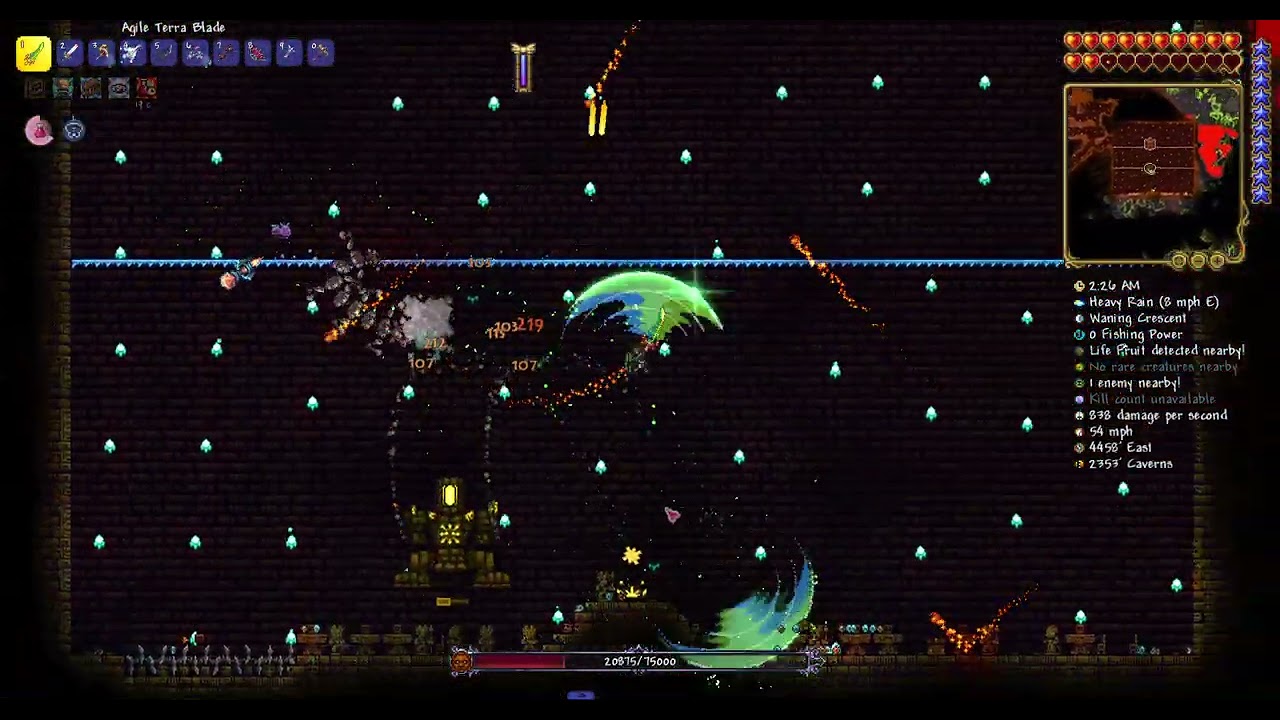 Terraria Calamity mod | Making the golem crumble