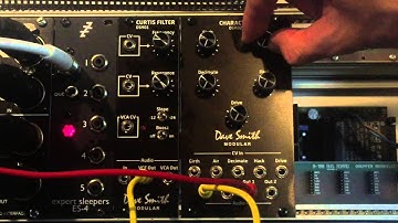 Dave Smith Modular DSM02 " Mangling sine wave from DSM01 "