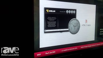 InfoComm 2016: Onelan Shows LGwebOS Digital Signage Solution