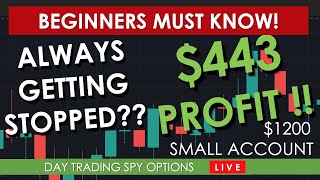 THIS SECRET TECHNIQUE WILL SAVE YOUR ACCOUNT - Live SPY Options Day Trading For Beginners.