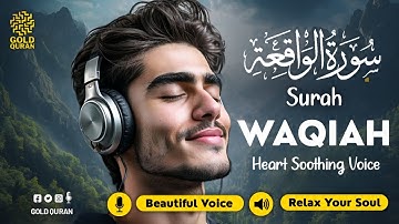 Surah Al Waqiah سورة الواقعة ✦ Calming & Relaxing Peaceful voice ✦ Quran For Sleep ✦ Alaa Aqel