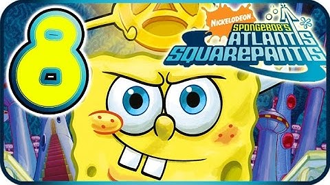 SpongeBob Atlantis SquarePantis Walkthrough Part 8 (PS2, Wii) ☼ Level 8 ☼