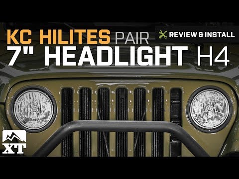 Jeep Wrangler KC HiLiTES 7" Headlight H4 (1997-2006 TJ) Review & Install