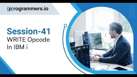 WRITE Opcode In IBM i