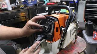 Stihl 066 ms660 Chainsaw Repair "How to Remove and Replace the Carberator"