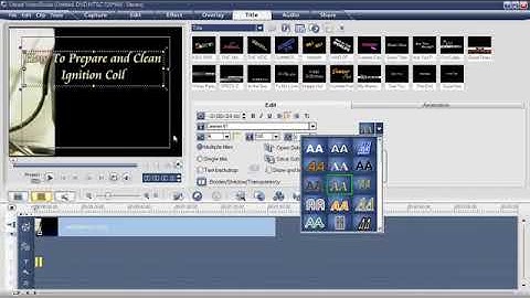 How to add title on your video using Video Studio Ulead 11