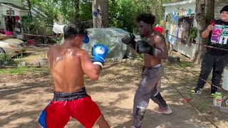 Elite Asian boxer vs street fighter/  boxing match