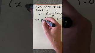 Maths GCSE 2026 solve quadratic #maths #algebra ebra