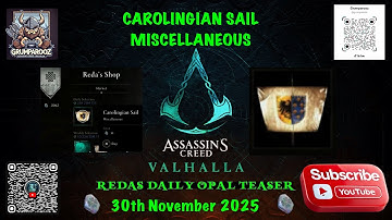 REDAS DAILY OPAL TEASER CAROLINGIAN SAIL MISCELLANEOUS 30/11/25 ACV