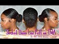 HOW I GET A SLICKED DOWN LOW PUFF ON TWA W/ NATURAL WAVES