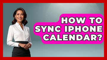 How To Sync IPhone Calendar? - The Time Management Pro