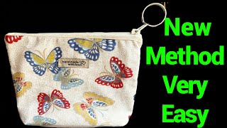How To Sew Zipper Pouch With New Easy DIY Method/Beginners Friendly Sewing Tutorial @TheTwinsDay