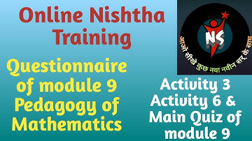 Questionnaire of module 9 for english medium teachers।।Activity 3,activity 6 & main quiz of module 9