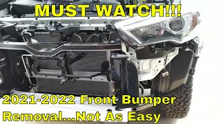 2022 Toyota 4runner Front Bumper Removal...MUST WATCH