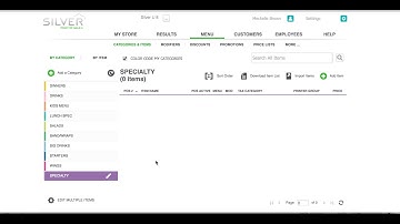 Silver PRO   add new items to menu