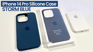 iPhone 14 Pro Silicone Case STORM BLUE — Unboxing &amp; First (detailed) Look