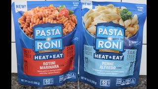 Pasta Roni: Rotini Marinara & Penne Alfredo Review