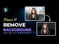 Remove And Change Video Background In Filmora12 Using AI Portrait @FilmoraWondershare