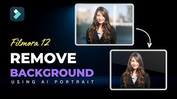 Remove And Change Video Background In Filmora12 Using AI Portrait @FilmoraWondershare