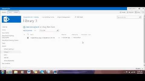How to create a SharePoint 2013 library app