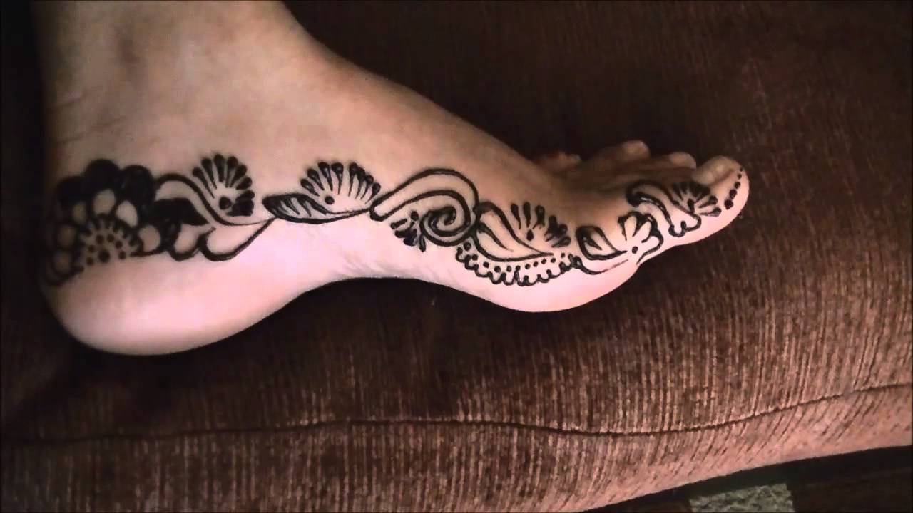 Henna For Beginners Easy Henna Design For Feet Farah