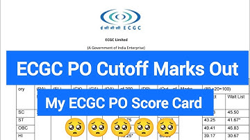 My ECGC PO Scorecard 🥺 l Cut-off l #aptitudecorner #ecgc #ecgcpo