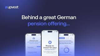 Upvest's live demo experience: watch a German pension offering come to life