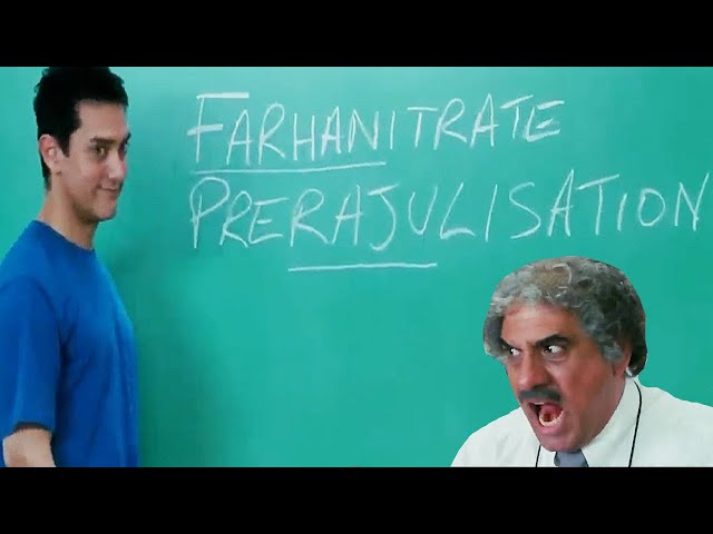 Main Toh Aapko Ye Padha Raha Tha Ke Padhate Kaise Hain - Aamir Khan - 3 Idiots class=