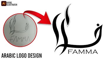 How to Create Arabic Logo Design In Adobe Illustrator CC