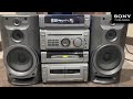 Sony mhc  w55 japan 1996 mini hifi component system  sound test