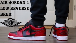 REVIEW AND ON FEET OF THE AIR JORDAN 1 LOW “REVERSE BRED” BEST LOW YET?