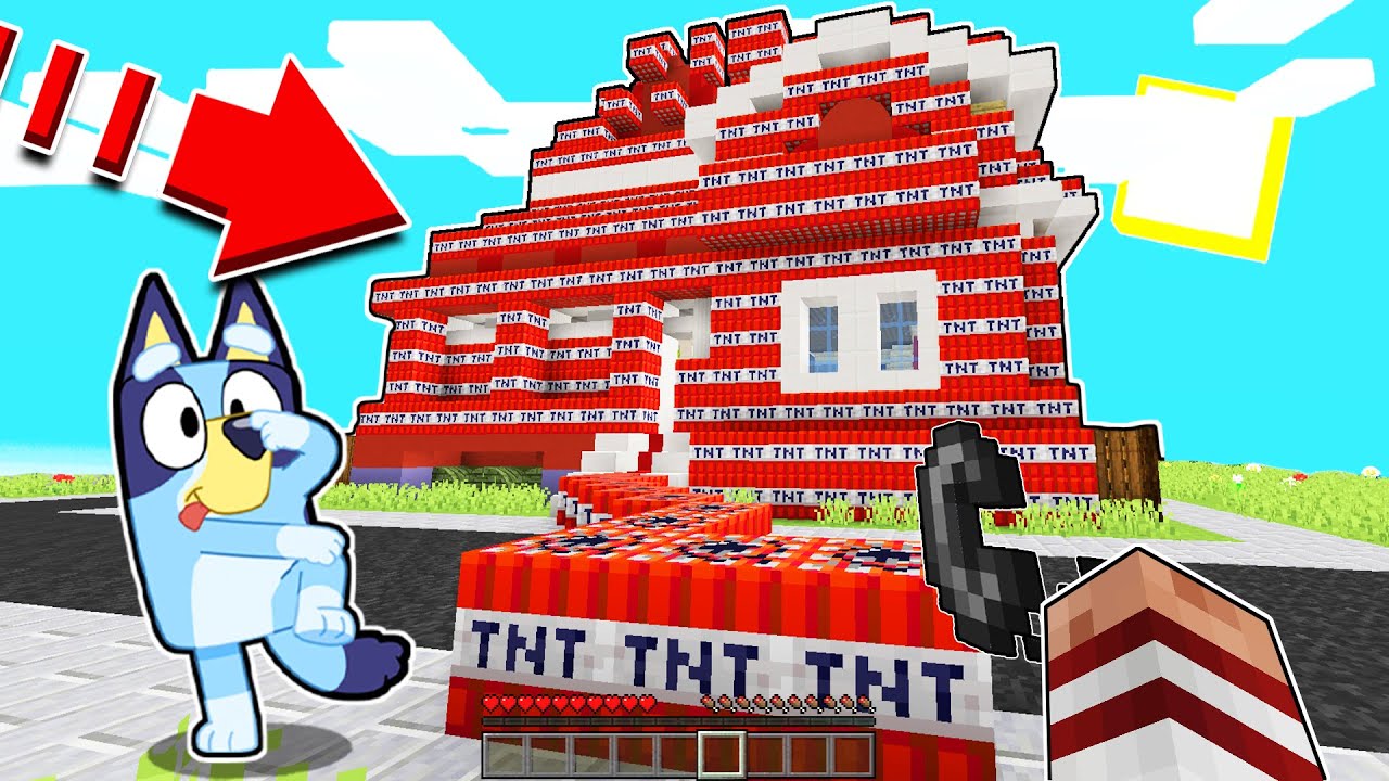 LA CASA DE BLUEY APARECE EN MINECRAFT 