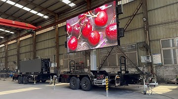 Factory Showcase | Liftable + 360° Rotating LED Screen Trailer