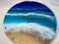 239 - Resin Art - Ocean Clock -  My First One - Do you have Time to Watch me? Amazing Ocean Movement