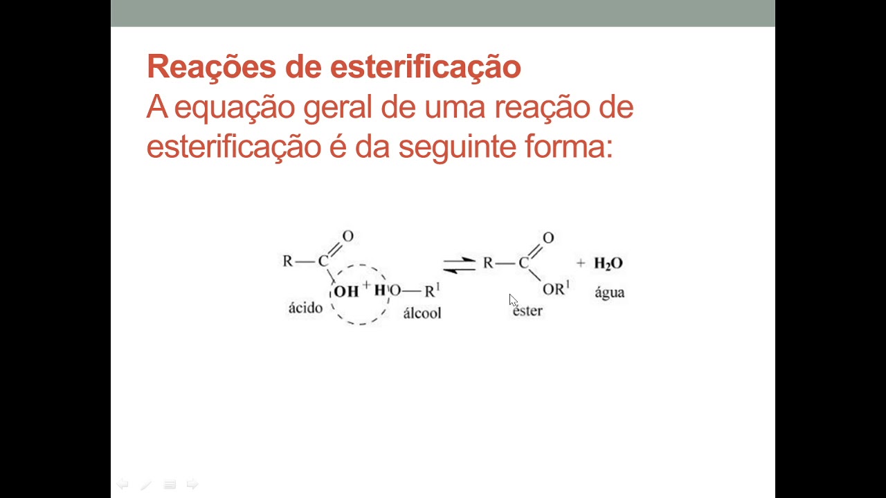 Reacao De Esterificacao