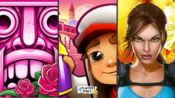 Temple Run 2 [WINTER WASTELAND MARATHON!] Vs Subway Surfers [VENICE!] Vs Lara Croft: Relic Run