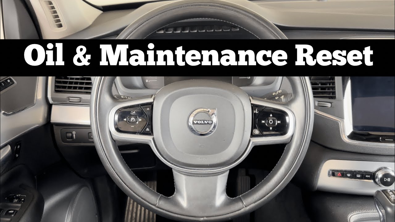 - 2022 Volvo XC90 - How To Clear Maintenance Required Light & Reset Oil Change Reminder - YouTube
