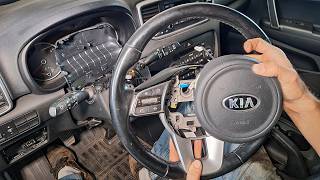 How to remove and repalce Steering Wheel - Kia Sportage 4 QL 2016-2021