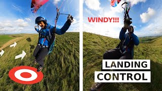 Tips & Tricks For PARAGLIDING CONTROL When Landing In STRONGER WIND