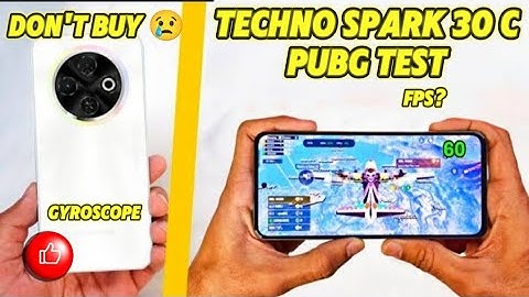 Techno Spark 30C 2024 PUBG Test|Gyroscope Graphics Rivew Fps? phone price in Pk